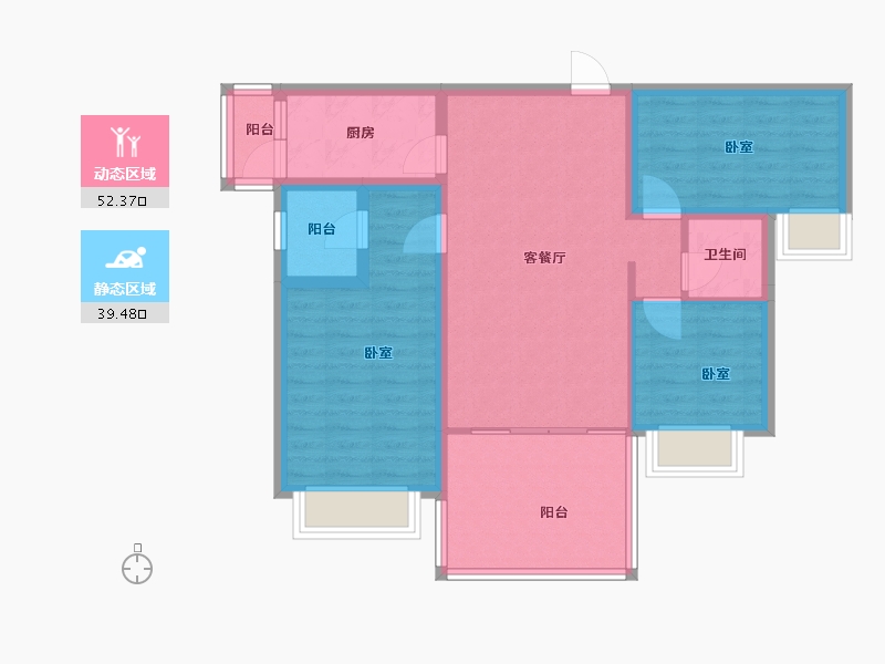 广东省-河源市-一通麓湖国际-81.74-户型库-动静分区