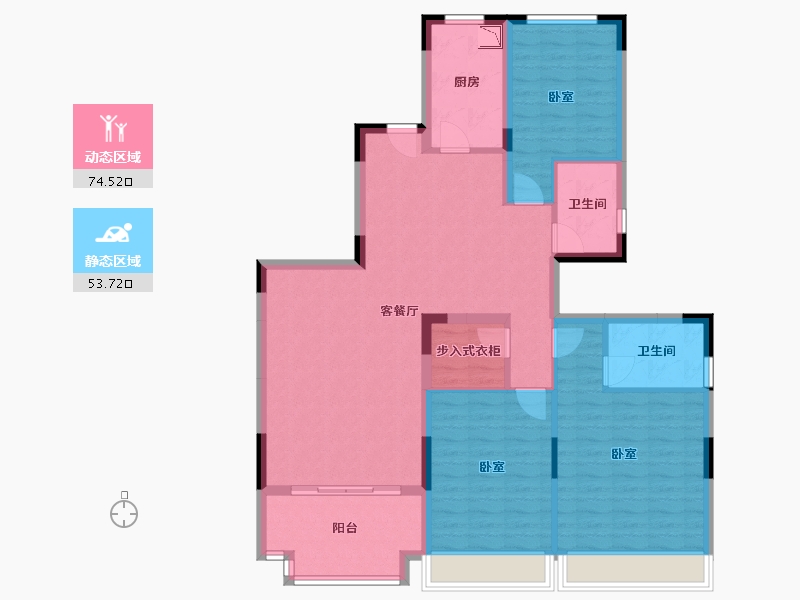 广东省-广州市-恒大郦湖城-115.59-户型库-动静分区