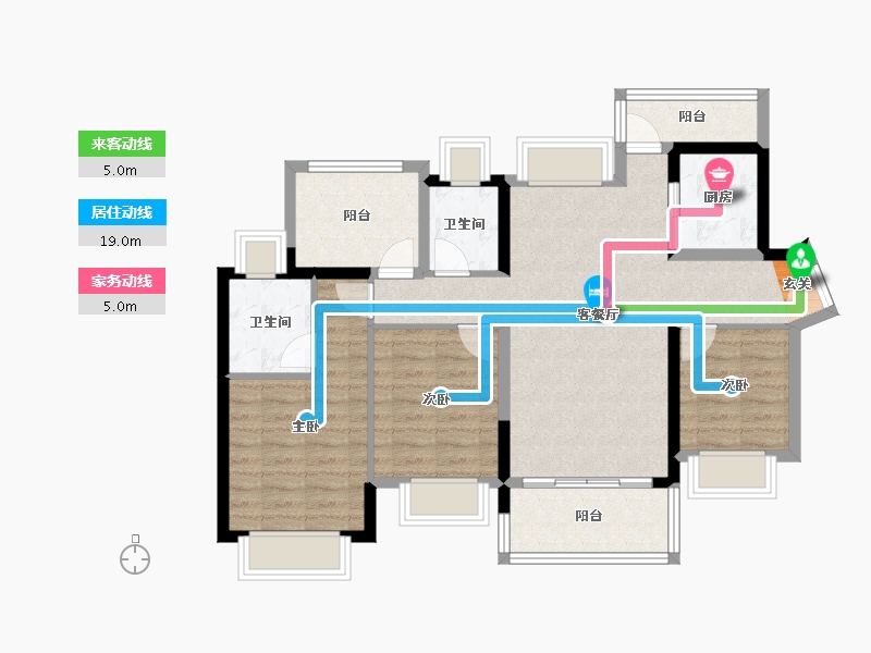 广东省-惠州市-星河荣域-87.84-户型库-动静线