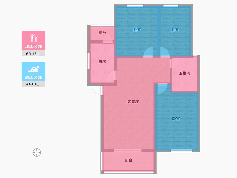 湖北省-孝感市-丹阳古镇-93.48-户型库-动静分区