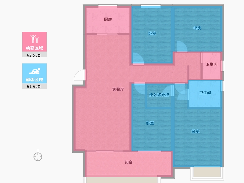 山东省-聊城市-孟达·颐和嘉苑-112.19-户型库-动静分区