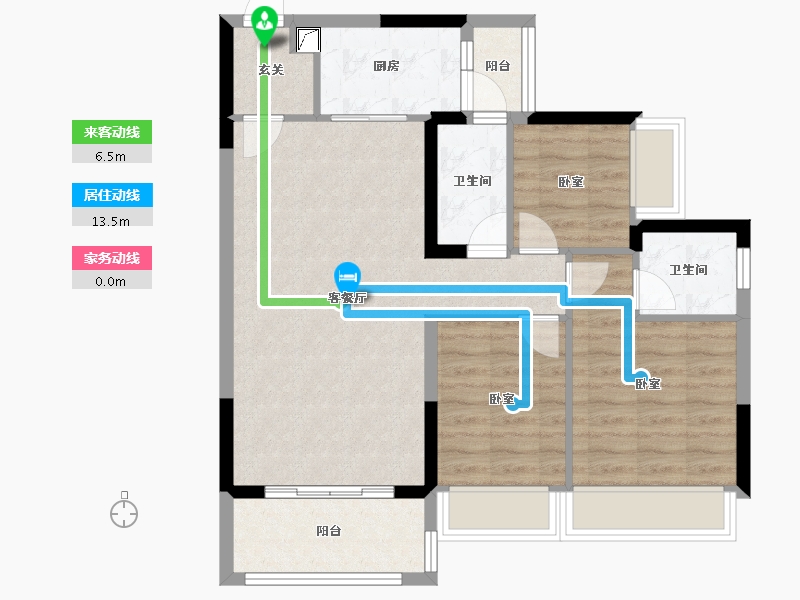 广东省-惠州市-星悦花园-77.86-户型库-动静线