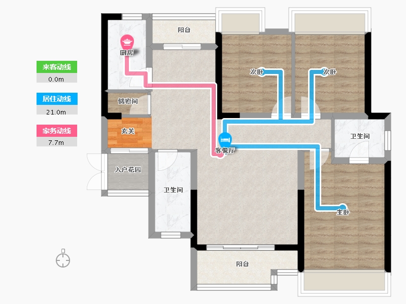 湖南省-长沙市-富兴•汇中央-92.20-户型库-动静线