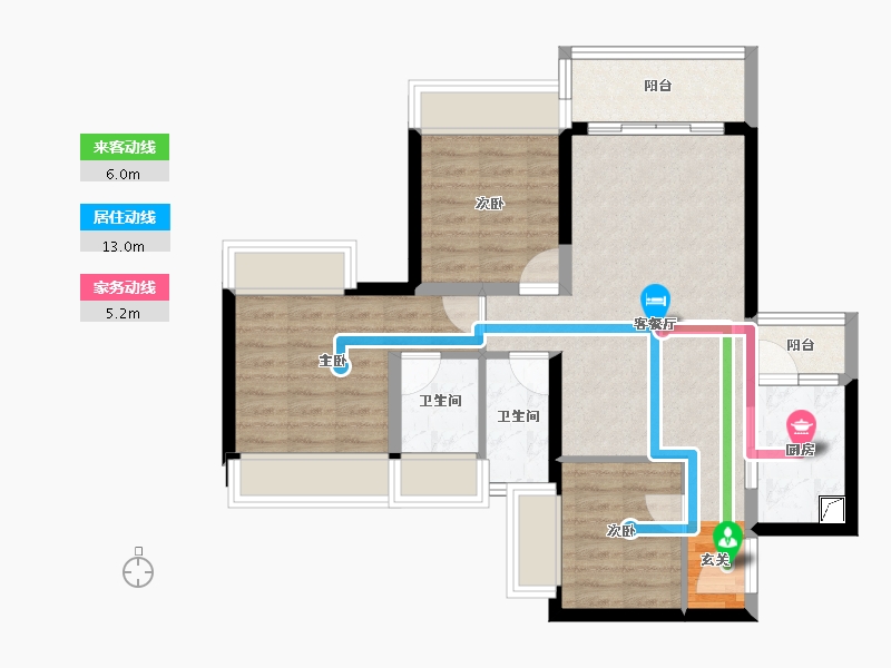 广东省-惠州市-星河荣域-73.78-户型库-动静线