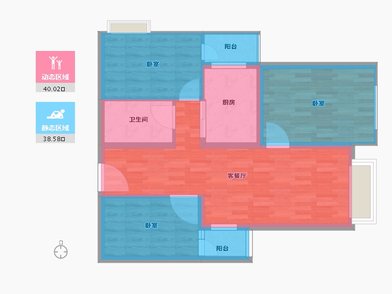 河南省-开封市-华南城-70.09-户型库-动静分区