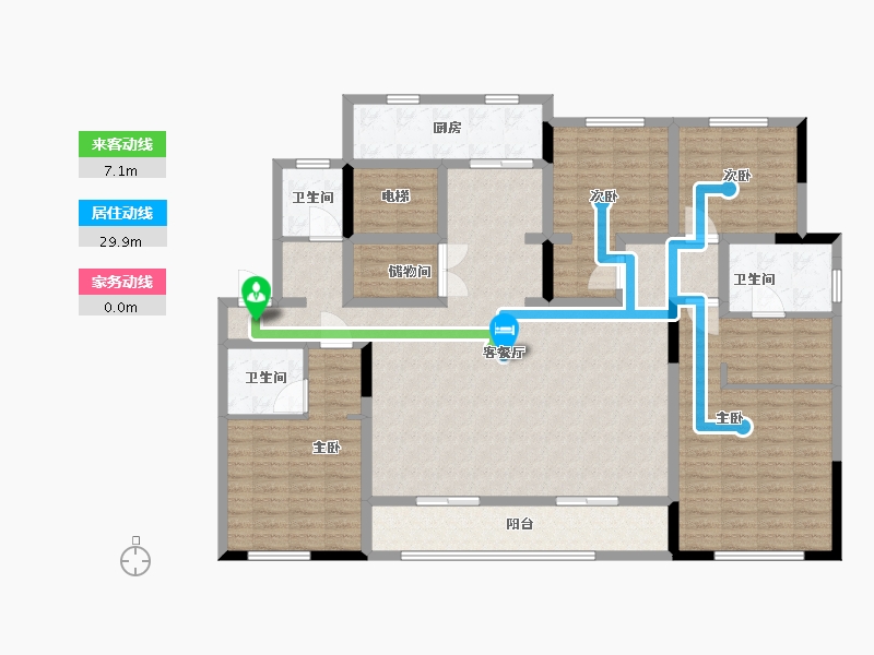 河南省-周口市-周口建业世和府二期-160.01-户型库-动静线