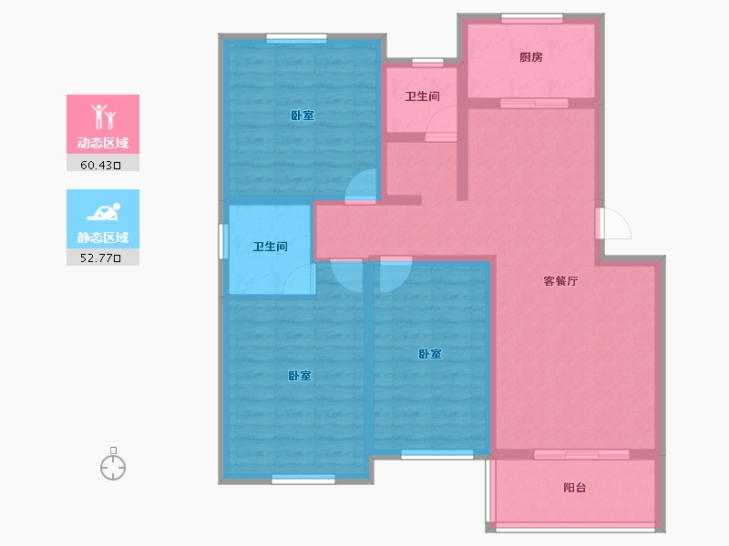 湖北省-孝感市-丹阳古镇-100.85-户型库-动静分区