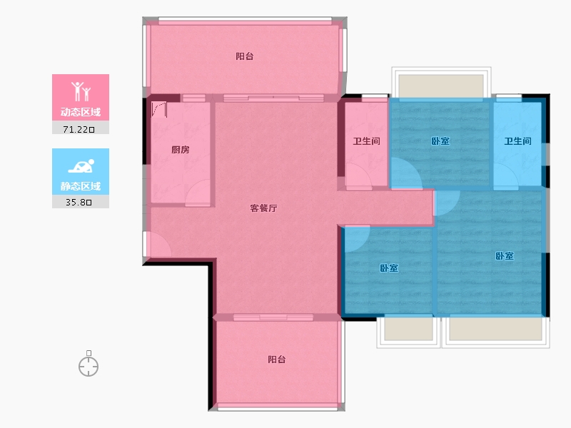 广东省-阳江市-清华坊-96.72-户型库-动静分区