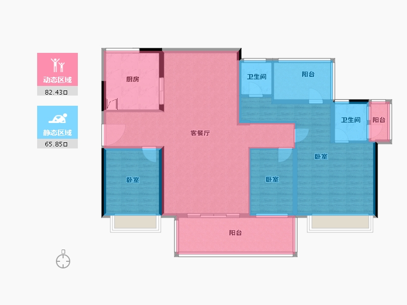 广东省-河源市-兴业城-133.75-户型库-动静分区