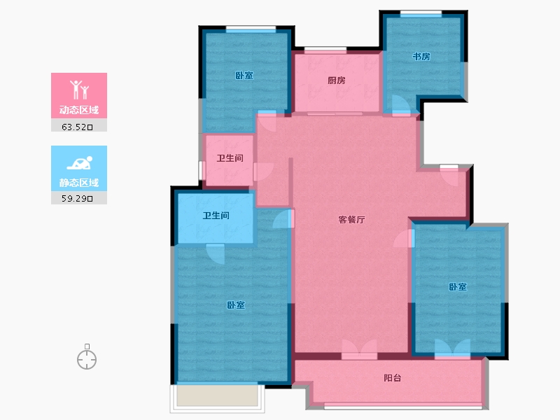 山东省-聊城市-翰林天悦-109.99-户型库-动静分区