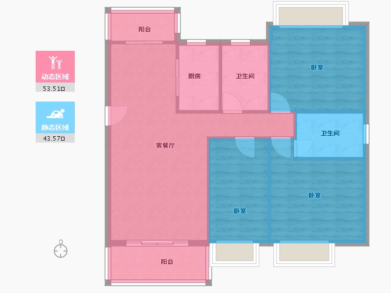 广东省-河源市-一通麓湖国际-88.47-户型库-动静分区