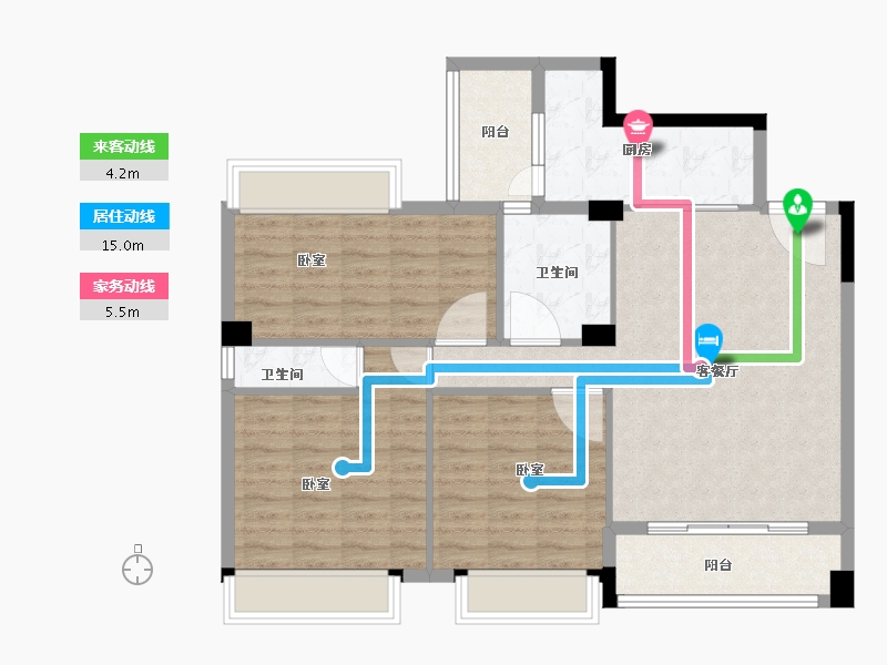 广东省-韶关市-乐昌利华雅居-96.23-户型库-动静线