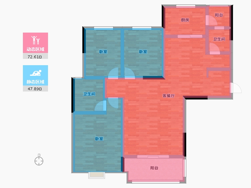 河南省-开封市-东工企业家苑-107.47-户型库-动静分区