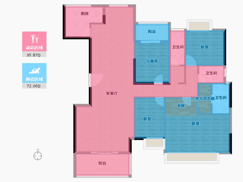 广东省-深圳市-海航城-152.77-户型库-动静分区