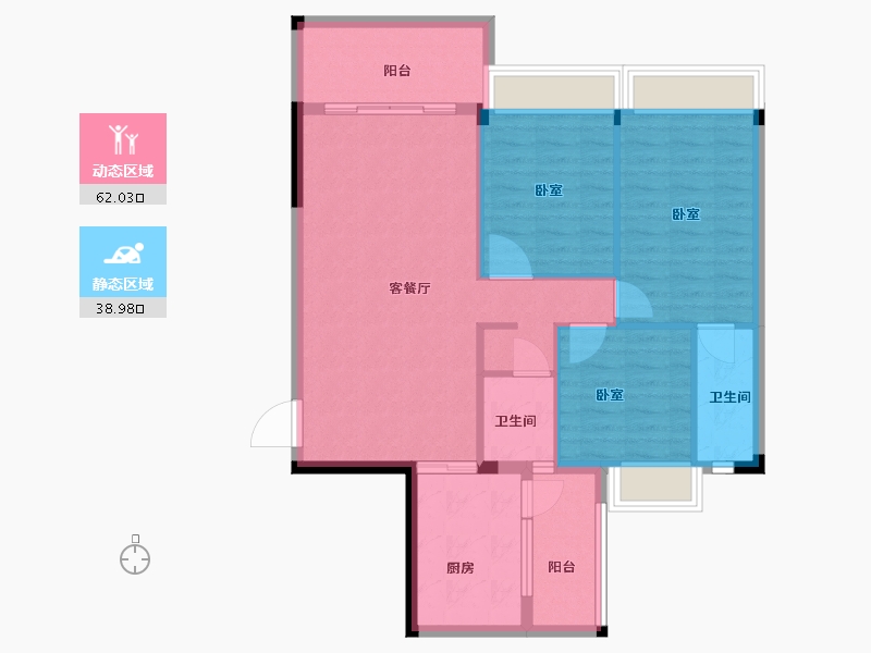 广东省-韶关市-乐昌利华雅居-91.56-户型库-动静分区