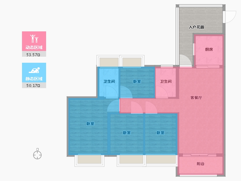 江西省-抚州市-家和十里桃源-105.00-户型库-动静分区