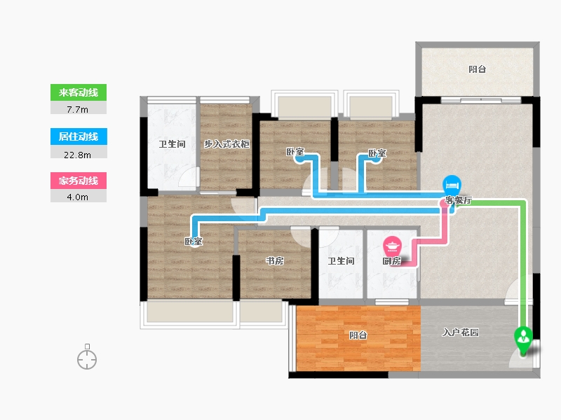 广东省-深圳市-满京华喜悦里-115.07-户型库-动静线