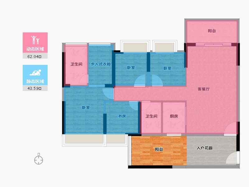 广东省-深圳市-满京华喜悦里-115.07-户型库-动静分区