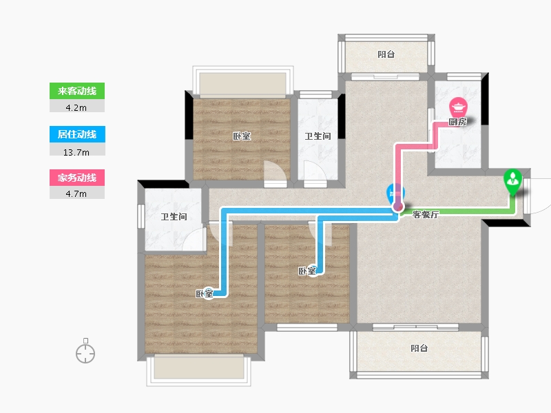 湖南省-常德市-石门三江欣城-93.48-户型库-动静线