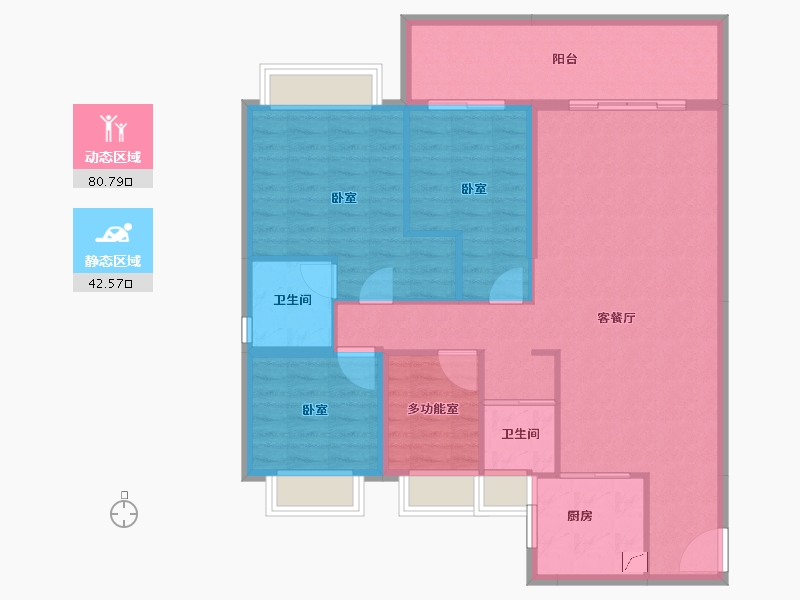 湖南省-郴州市-临武碧桂园-112.07-户型库-动静分区