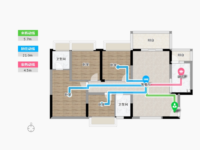 广东省-东莞市-春风格拉斯-102.39-户型库-动静线