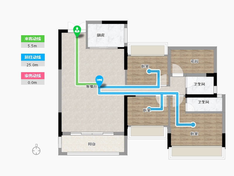 湖南省-衡阳市-俊景·万和城-94.90-户型库-动静线