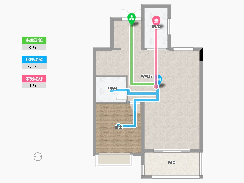 湖南省-长沙市-碧桂园·智慧城市-78.83-户型库-动静线