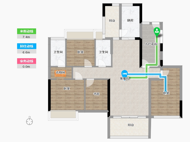 湖南省-衡阳市-中央绿城-112.52-户型库-动静线