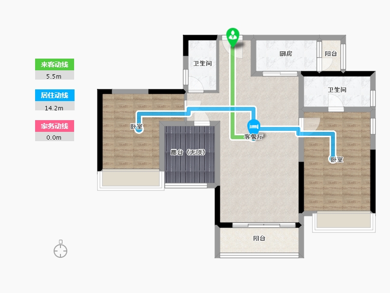 广东省-佛山市-三水奥园尚居-93.41-户型库-动静线