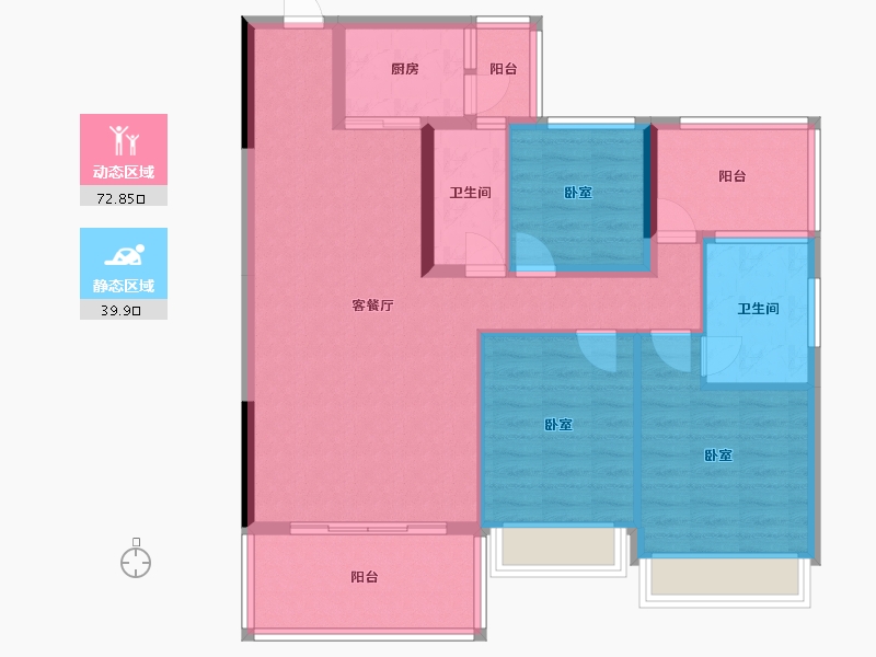 广东省-河源市-绿意春风十里-101.18-户型库-动静分区