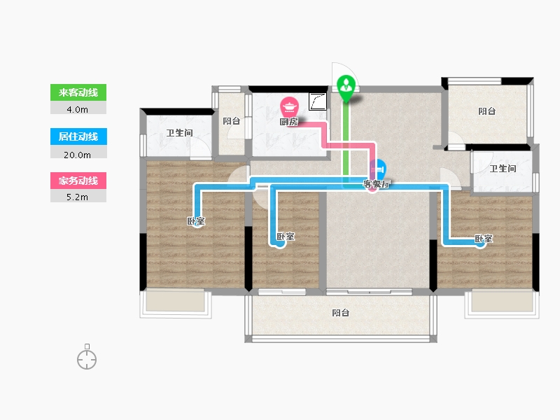 广东省-佛山市-岭南天地璟廷-101.61-户型库-动静线