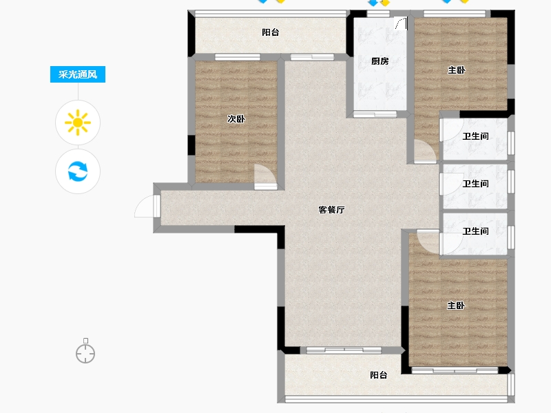 广东省-清远市-君廷湖山-118.11-户型库-采光通风