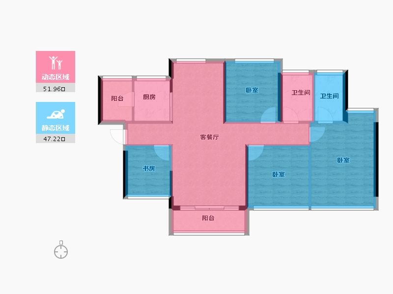 广东省-东莞市-德洲城-89.78-户型库-动静分区