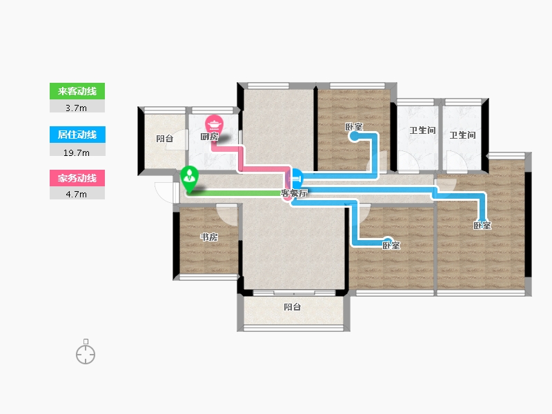 广东省-东莞市-德洲城-89.78-户型库-动静线