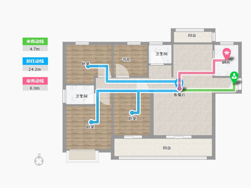 湖北省-咸宁市-宁城新都-108.30-户型库-动静线