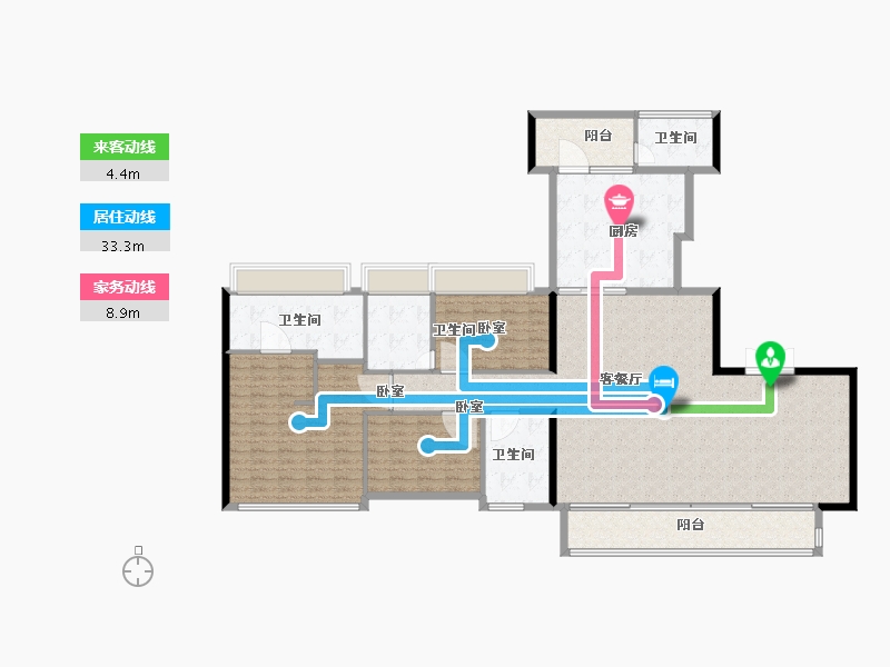 广东省-深圳市-大悦城·天玺壹号住宅-179.00-户型库-动静线