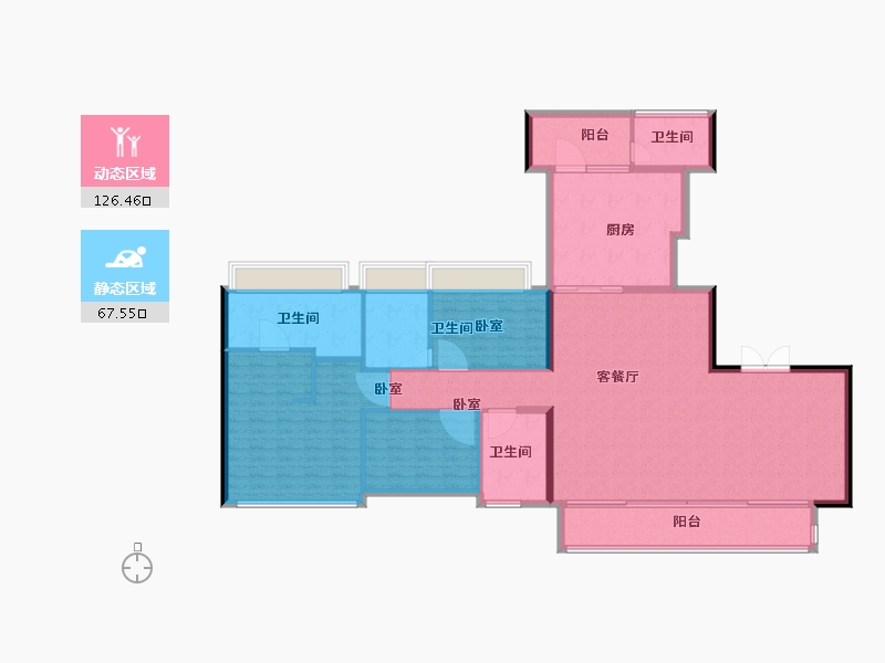 广东省-深圳市-大悦城·天玺壹号住宅-179.00-户型库-动静分区