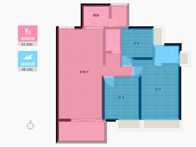 湖南省-郴州市-振兴·玫瑰园-99.00-户型库-动静分区