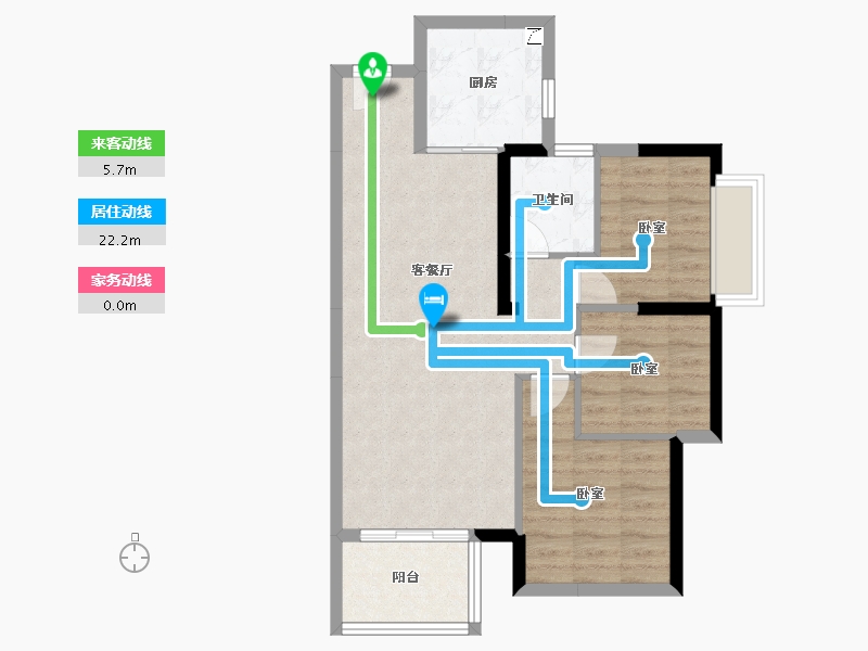 广东省-东莞市-春风格拉斯-68.65-户型库-动静线