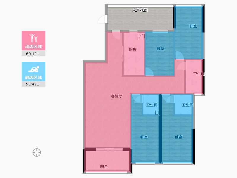 广东省-东莞市-华安珑廷-111.00-户型库-动静分区