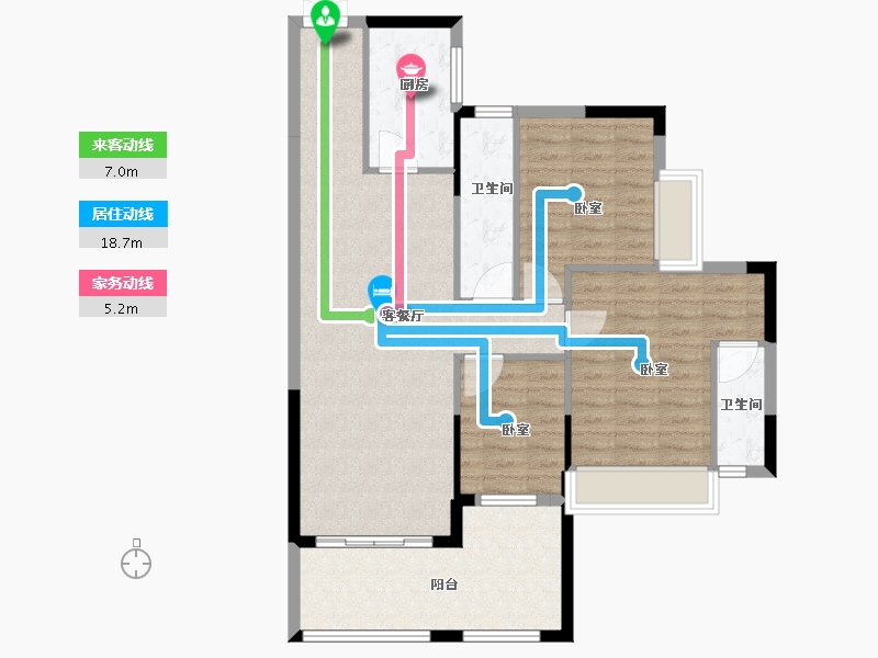 广东省-梅州市-龙腾一品-94.00-户型库-动静线