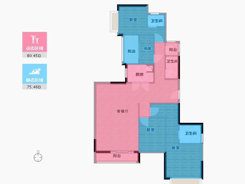 广东省-深圳市-山语清晖-142.00-户型库-动静分区