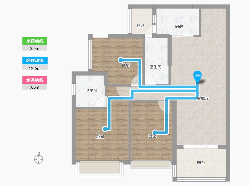 广东省-阳江市-浩大岭南新邨-87.16-户型库-动静线