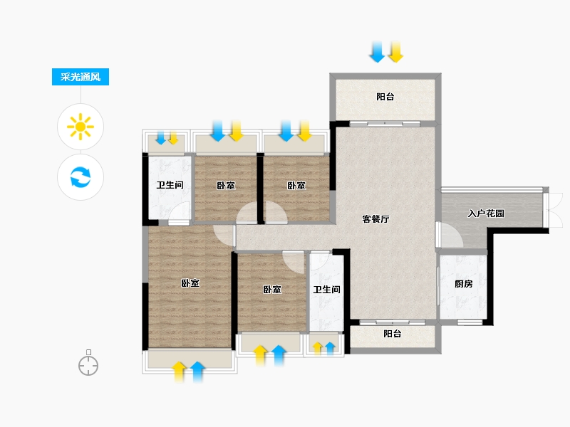 广东省-韶关市-沙湖御景-114.38-户型库-采光通风