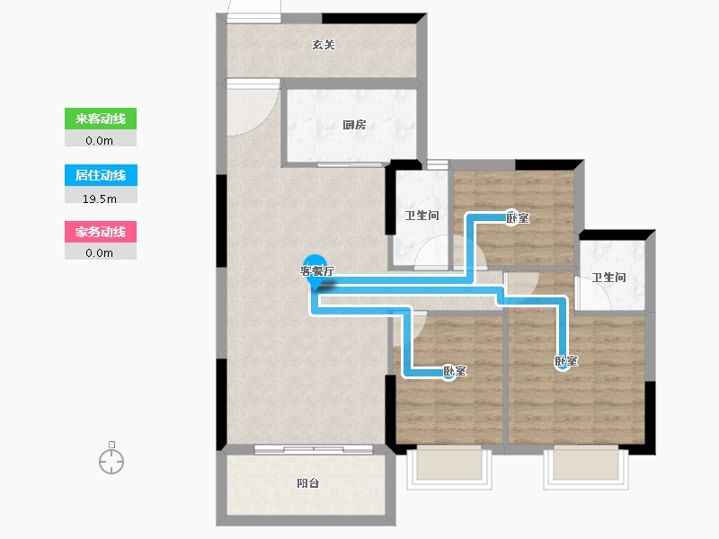 广东省-广州市-仟信广场-83.25-户型库-动静线