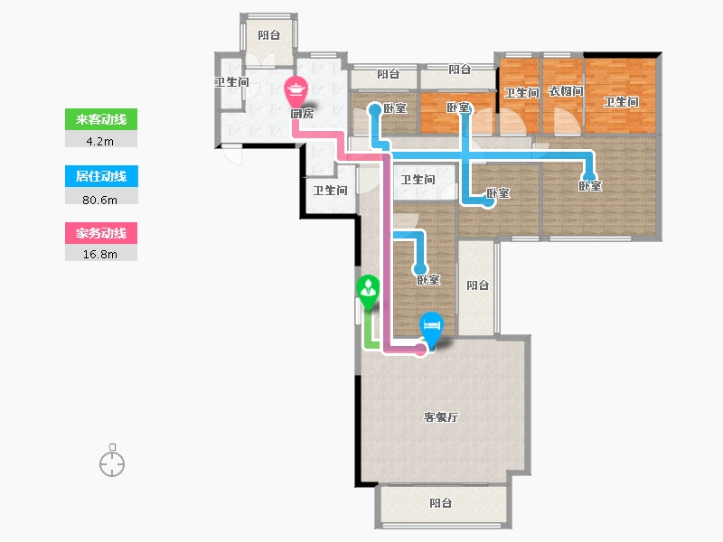 广东省-深圳市-华侨城新天鹅堡-234.00-户型库-动静线