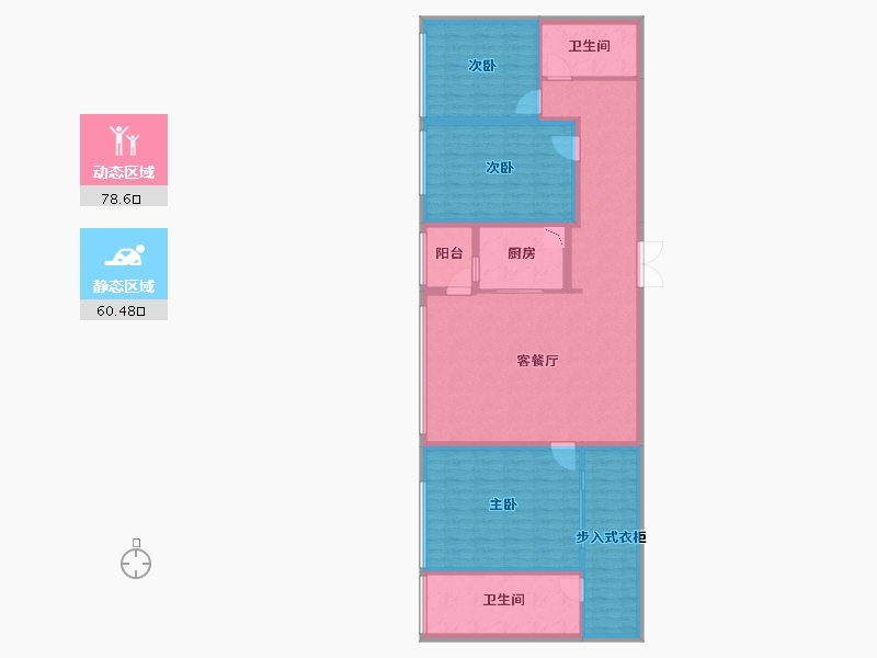 四川省-成都市-保利天悦-124.88-户型库-动静分区