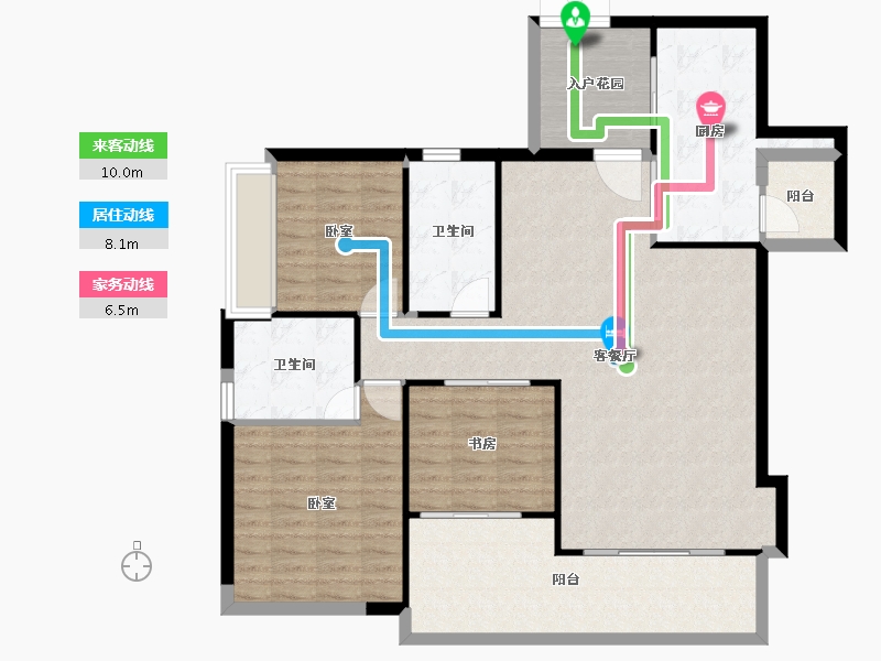 广东省-广州市-科城山庄·峻森园-119.48-户型库-动静线