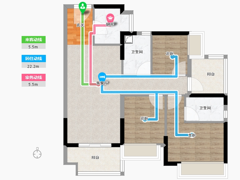 广东省-清远市-融创春风岭南-77.72-户型库-动静线