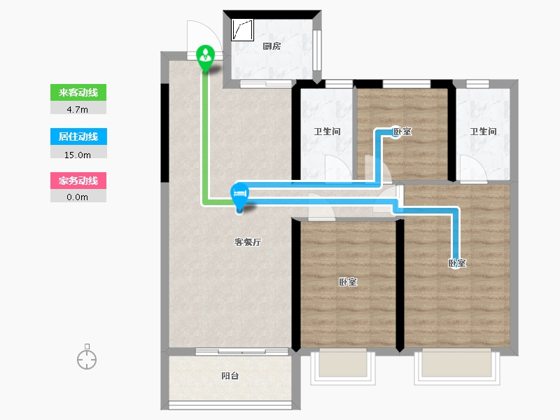 湖北省-武汉市-越秀博悦府-80.80-户型库-动静线